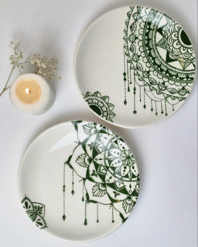 بشقاب دیوارکوب (مجموعه ماندالا)